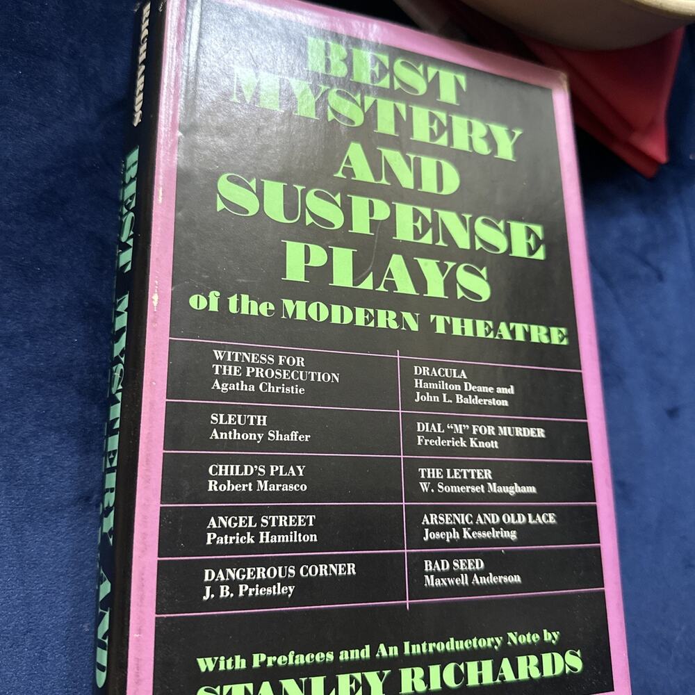 1971 BEST MYSTERY/SUSPENSE PLAYS of MODERN THEATER Complete‎ Texts w/Prefaces